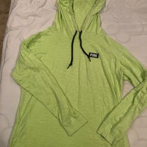 Neon green pullover hoodie